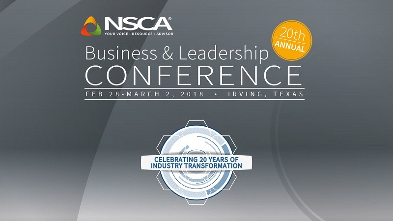 See you at the 2018 NSCA Business & Leadership Conference