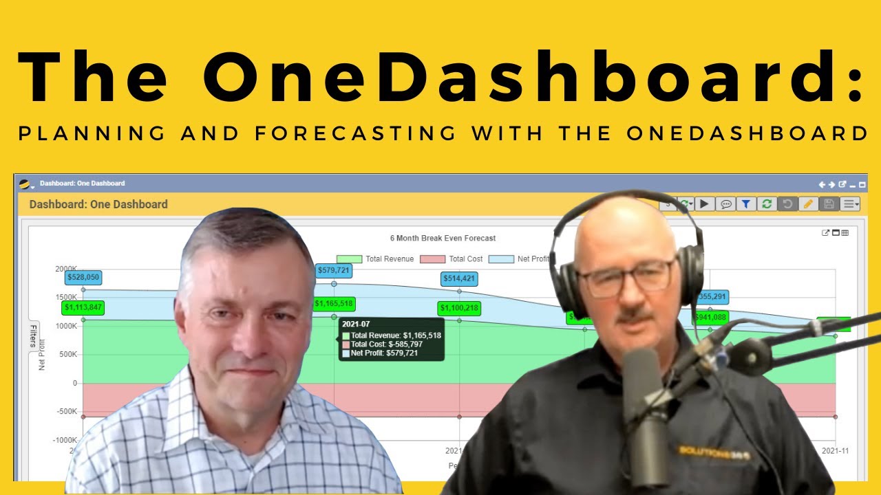 The OneDashboard Part 2: Planning and Forecasting with the OneDashboard